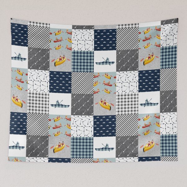 Item preview, Canoeing Vintage Patchwork designed and sold by MignonBeauty.