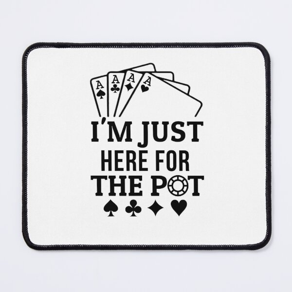 Item preview, I'm Just Here For The Pot T-shirt, Funny Poker Shirt, Casino Shirt, Poker Player Gift, Poker Tee Women, Gambling T-shirt designed and sold by Djikou.
