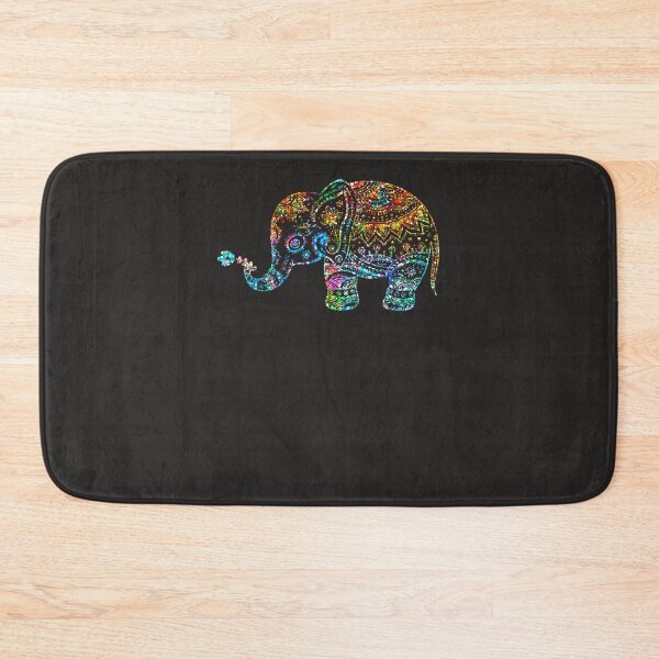 Item preview, Cute Floral Elephant Glitter Texture Sticker designed and sold by PhilipWeber.