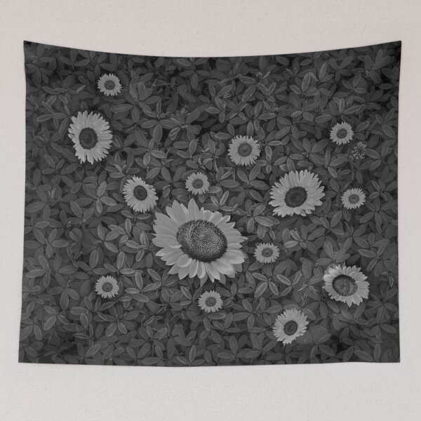 Item preview, Sunflowers Black And White designed and sold by FascinoStudios.