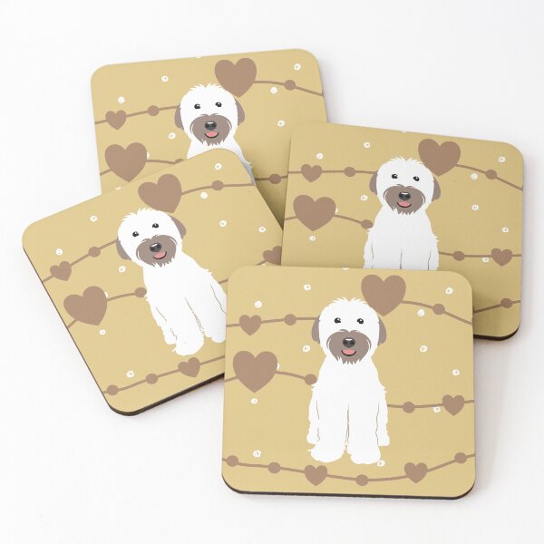 Item preview, Love White Terrier de trigo de pelo suave designed and sold by Lulupainting.