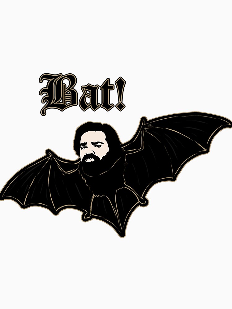 Aperçu 3 sur 3. T-shirt baseball manches ¾ avec l'œuvre Laszlo - BAT créée et vendue par MindiLevijoki.