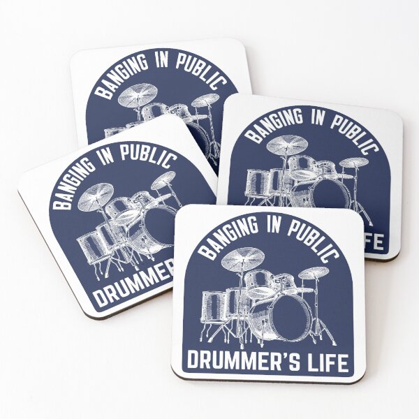 Item preview, Banging in public Drummers life Funny Drummer Art For Men Women Drum Set Drumming Lovers designed and sold by Unicorny-Design.