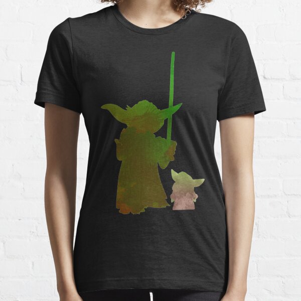 Disney Lucasfilm Girl's Star Wars: The Mandalorian Child and Bounty Hunter  Silhouette Desert T-Shirt