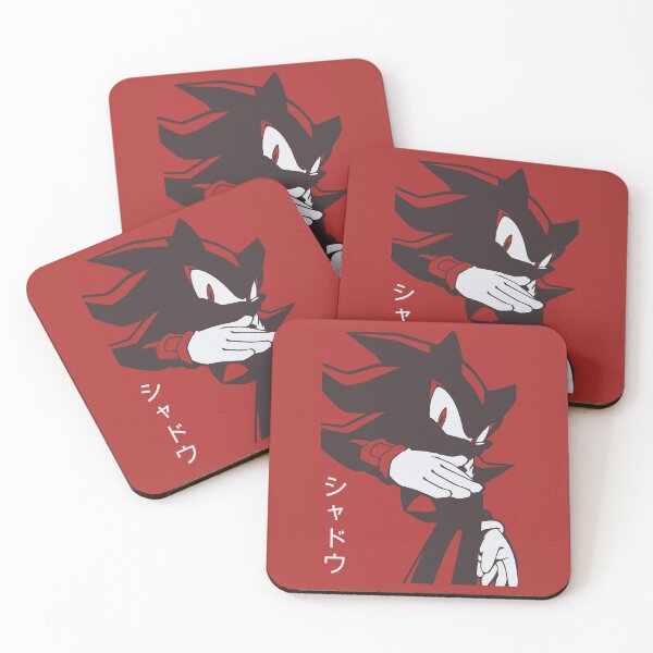 Item preview, Normal Black Shadow Hedgehog anime manga style Background Red designed and sold by discreetgeeks.
