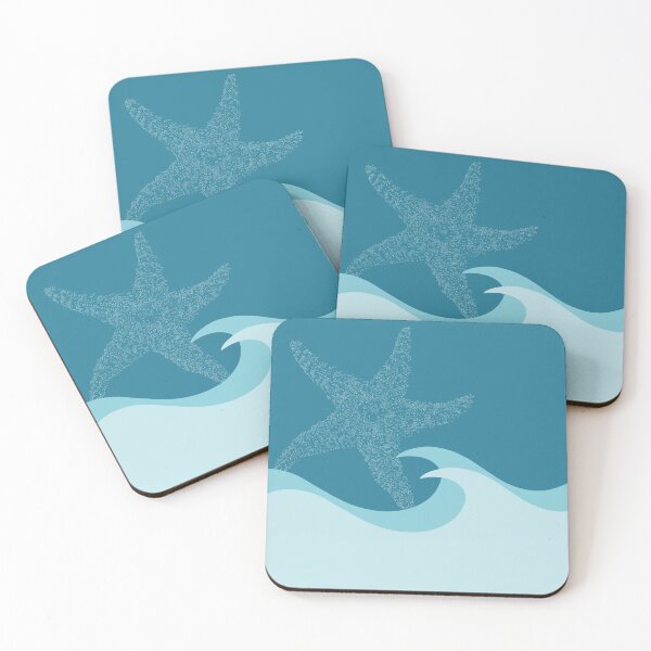 Item preview, Waves With Starfish - Digital Art  designed and sold by Jillianamatt.