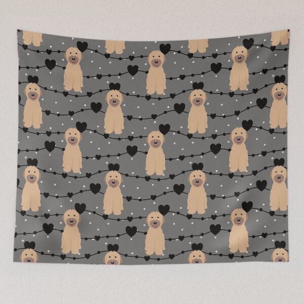 Item preview, Amor Terrier de trigo de pelo suave designed and sold by Lulupainting.