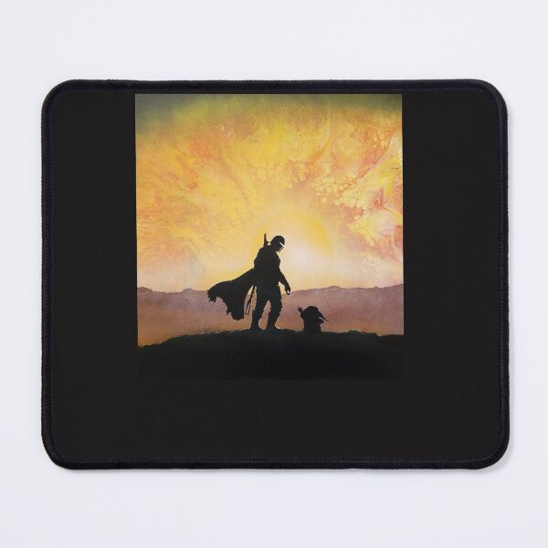 Item preview, mando hunter and child canvas   designed and sold by wynnprints.