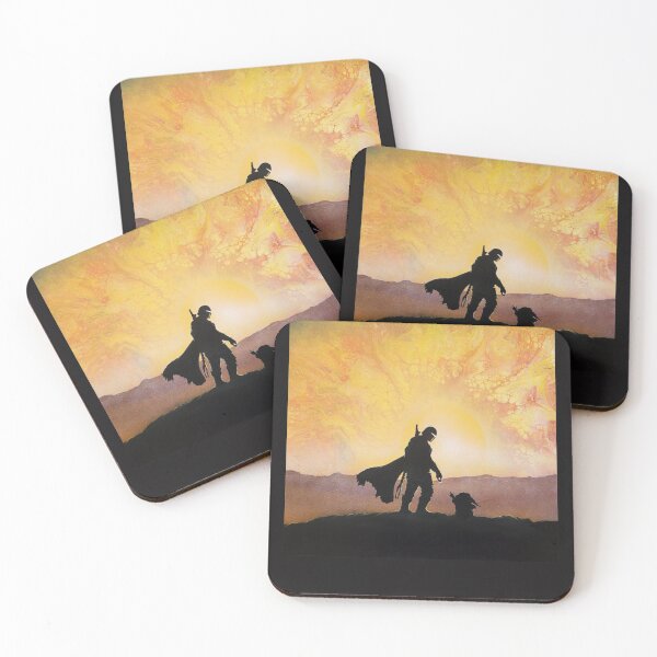 Item preview, mando hunter and child canvas   designed and sold by wynnprints.