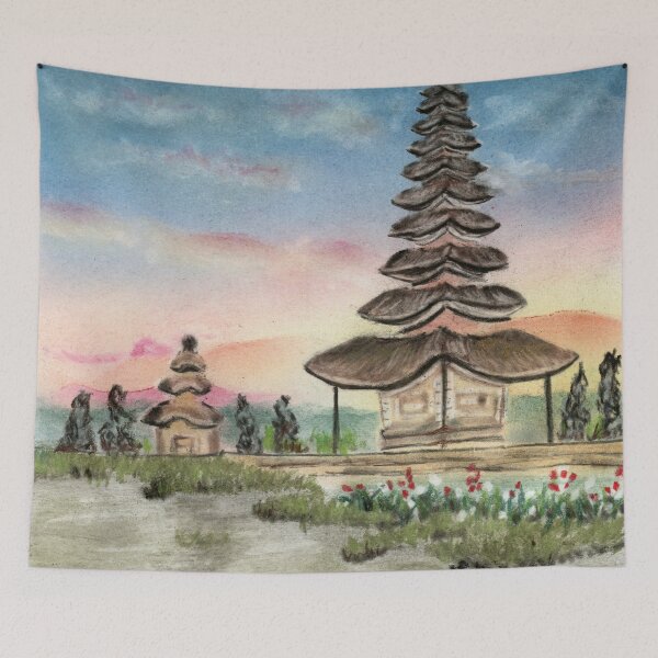Item preview, Ulun Danu Beratan Temple, Bali designed and sold by blissingart.