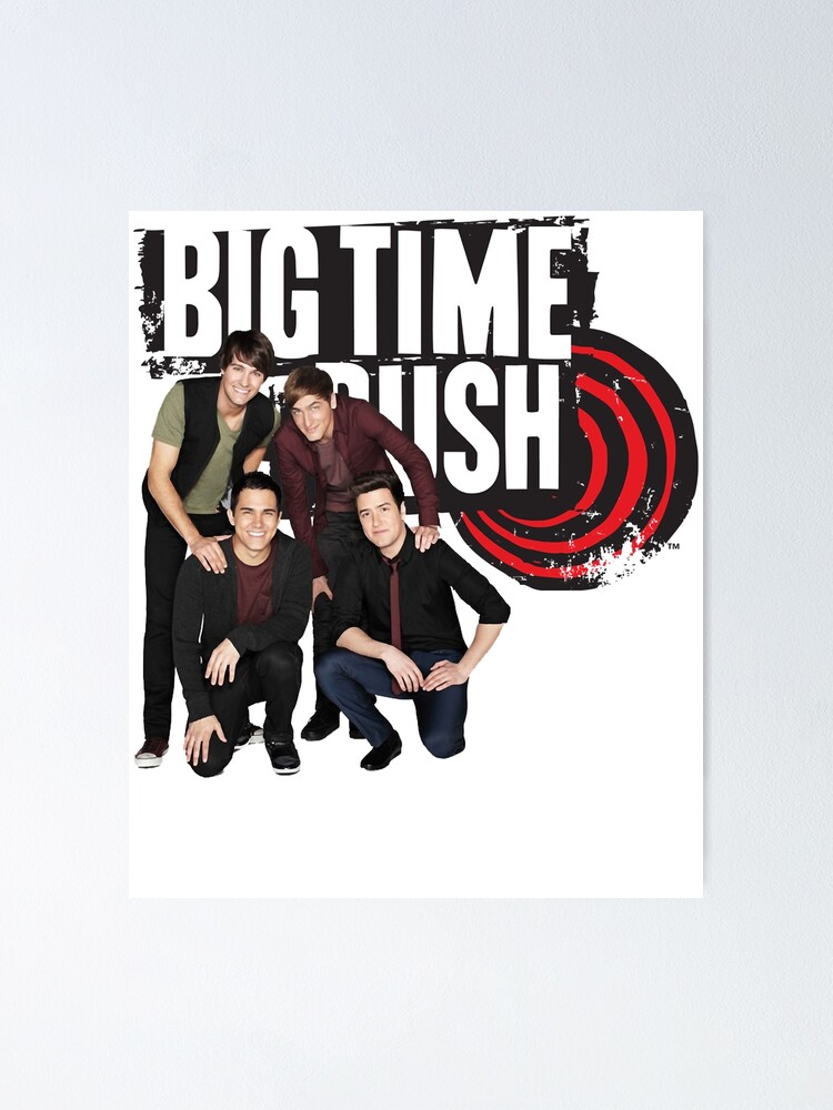Big Time Rush Logo And Members Poster For Sale By Frankeland Redbubble