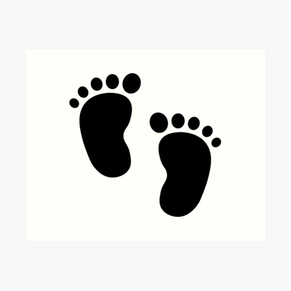 Image of baby foot design Royalty Free Vector Image