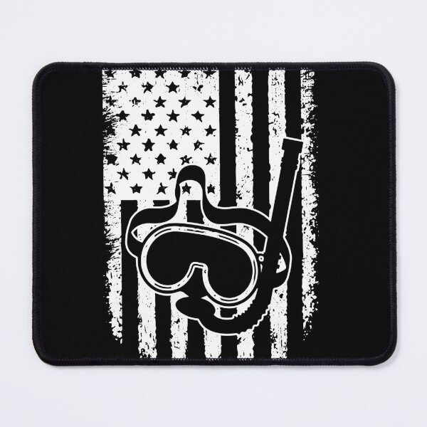 Item preview, Diving American Flag Retro White designed and sold by VannaShanha.