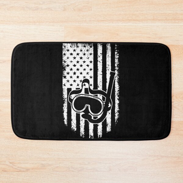 Item preview, Diving American Flag Retro White designed and sold by VannaShanha.