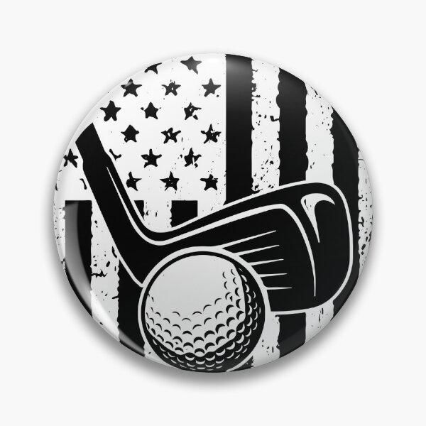 Item preview, Golf American Flag Retro White designed and sold by VannaShanha.
