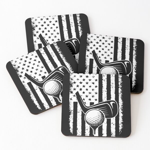 Item preview, Golf American Flag Retro White designed and sold by VannaShanha.