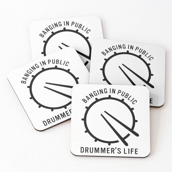 Item preview, Banging in public Drummers life Funny Drummer Art For Men Women Drum Set Drumming Lovers designed and sold by Unicorny-Design.