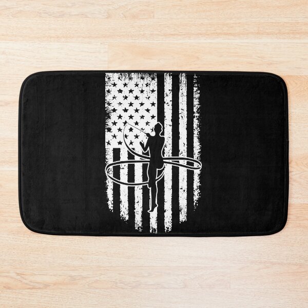 Item preview, Gymnastics American Flag Retro White designed and sold by VannaShanha.