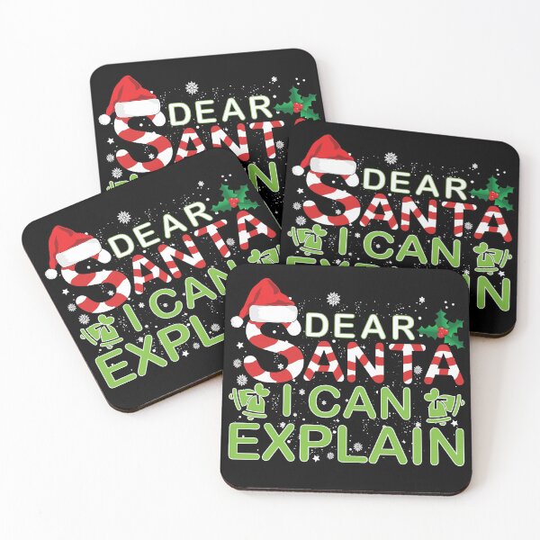 Item preview, Dear Santa I Can Explain designed and sold by amishacreates.