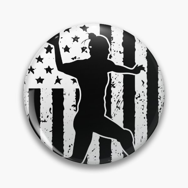 Artikelvorschau, Handball Amerikanische Flagge Retro Weiß entworfen und verkauft von VannaShanha.