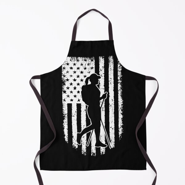 Item preview, Hiking American Flag Retro White designed and sold by VannaShanha.