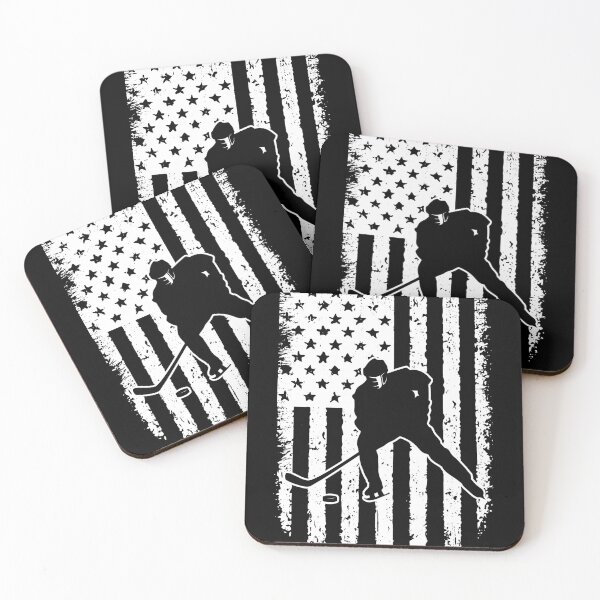 Item preview, Ice Hockey American Flag Retro White designed and sold by VannaShanha.