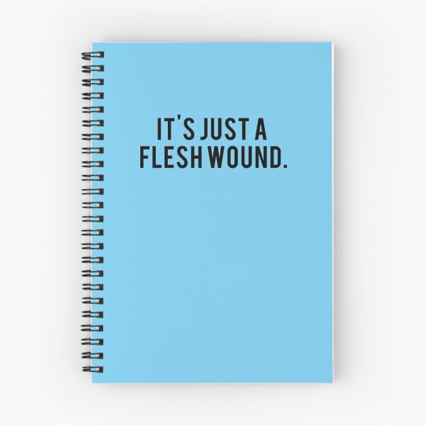 Item preview, It&x27;s Just a Flesh Wound - Monty Python and the Holy Grail Movie Fan Text Art Sticker designed and sold by JulianArens.