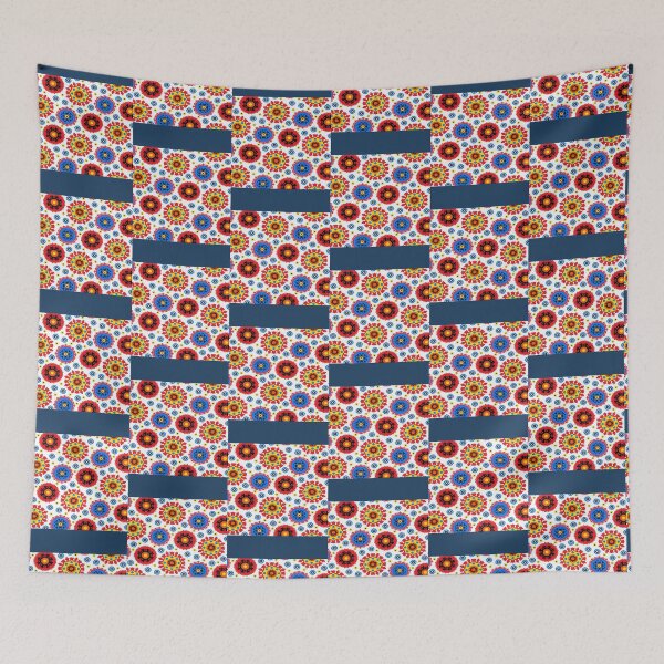 Item preview, Beauty of Ikat print pattern socks   designed and sold by EVintageGallery.