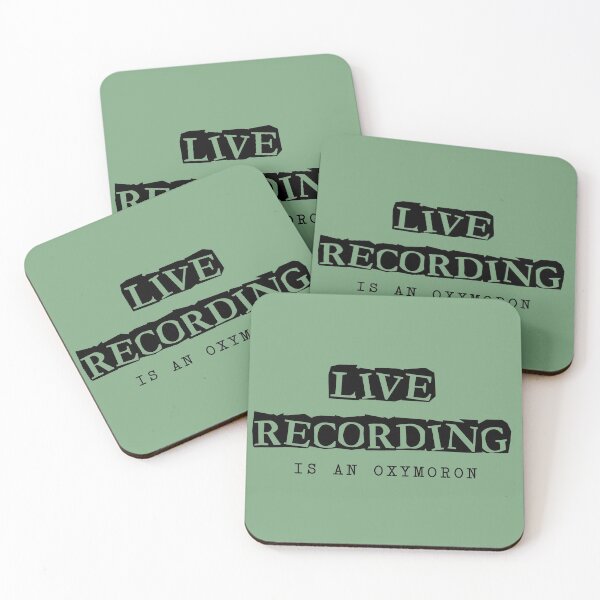 Item preview, Oxymoron: LIVE RECORDING (black) funny contradiction designed and sold by SolidEarthArt.