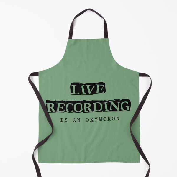 Item preview, Oxymoron: LIVE RECORDING (black) funny contradiction designed and sold by SolidEarthArt.