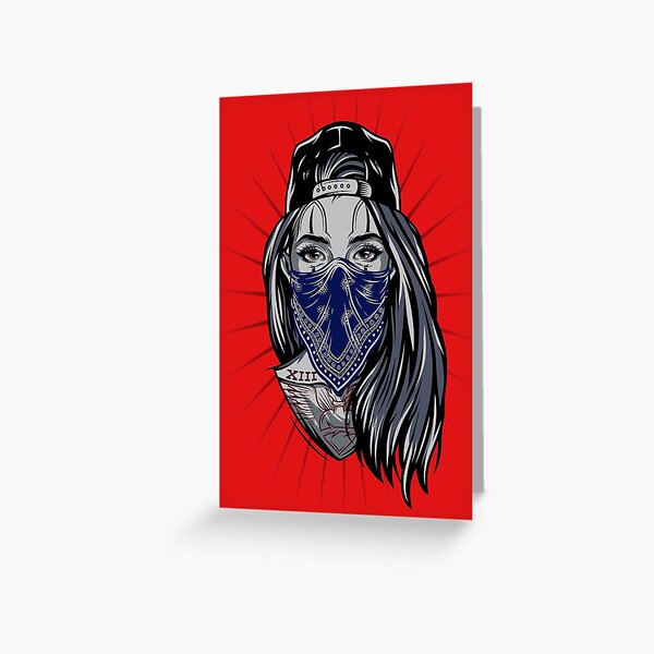 Gangster Girl Greeting Cards For Sale Redbubble