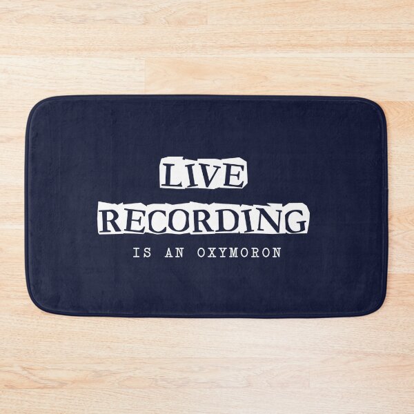 Item preview, Oxymoron: LIVE RECORDING (white) funny contradiction designed and sold by SolidEarthArt.