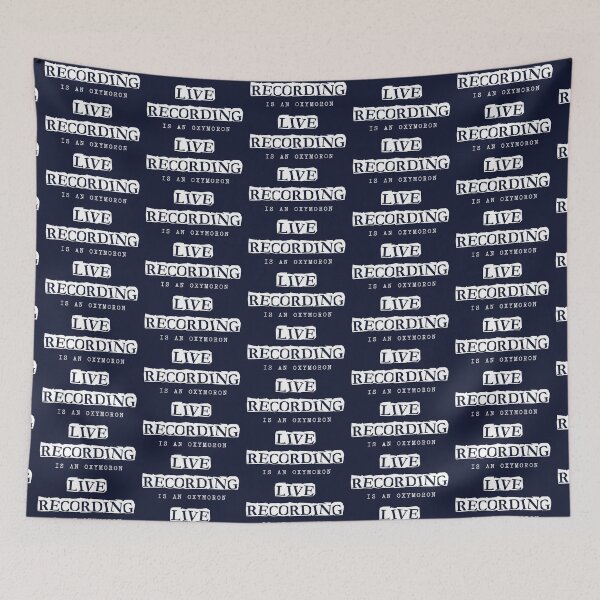 Item preview, Oxymoron: LIVE RECORDING (white) funny contradiction designed and sold by SolidEarthArt.
