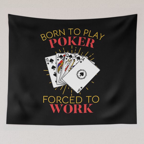 Item preview,  Born To Play Poker Forced To Work T-shirt, Funny Poker Shirt, Casino Shirt, Poker Player Gift, Poker Tee Women, Gambling T-shirt  designed and sold by Djikou.
