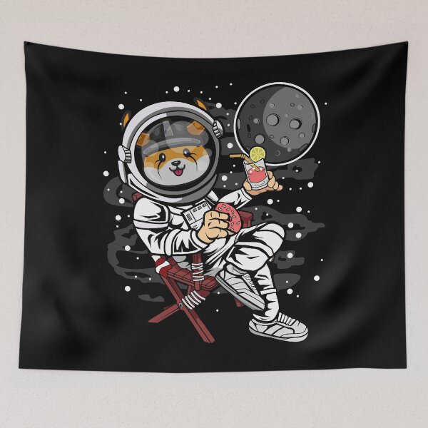 Item preview, Astronaut Retirement Plan Floki Inu Coin To The Moon Crypto Token Cryptocurrency Blockchain Wallet HODL designed and sold by AdamRoberts90.