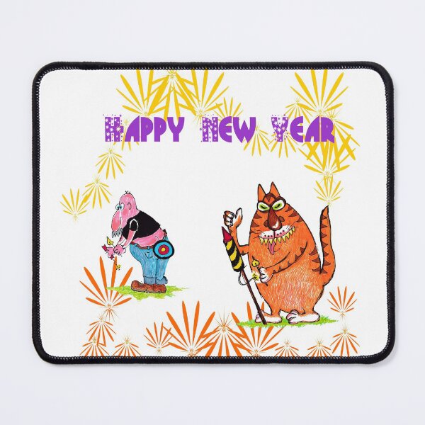 Item preview, Happy New Year to our pets and all the other animals! designed and sold by cuprum.