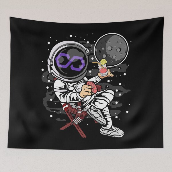 Item preview, Astronaut Retirement Plan Polygon Matic Coin To The Moon Crypto Token Cryptocurrency Blockchain Wallet HODL designed and sold by AdamRoberts90.