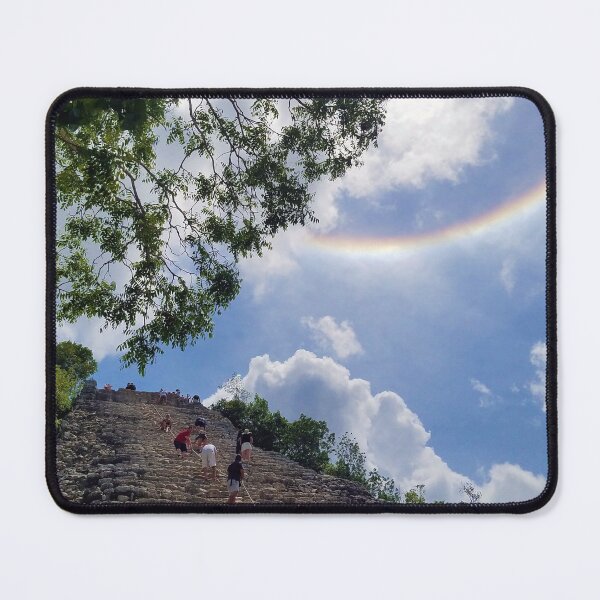 Item preview, Double Rainbow over "La Iglesia" in Cobá Mexico designed and sold by sublimepw.