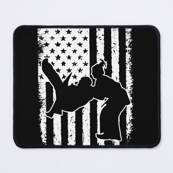 Item preview, Judo USA Flag Black White designed and sold by LucianaShop.