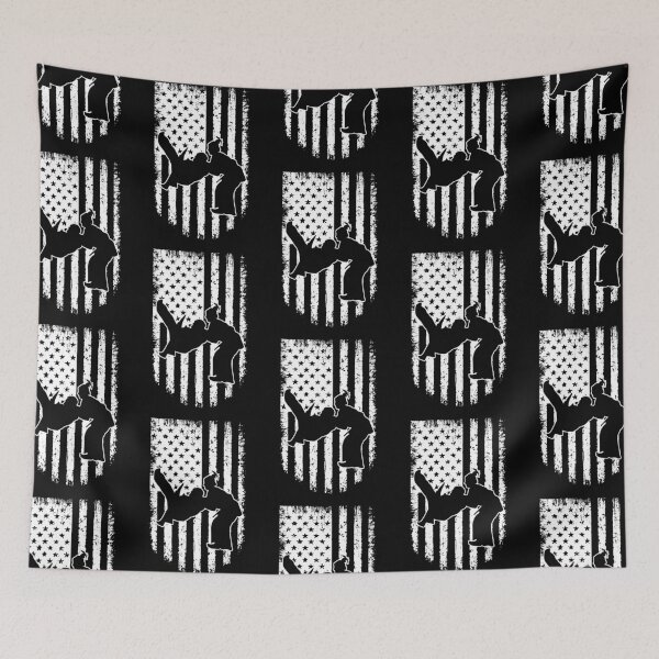 Item preview, Judo USA Flag Black White designed and sold by LucianaShop.