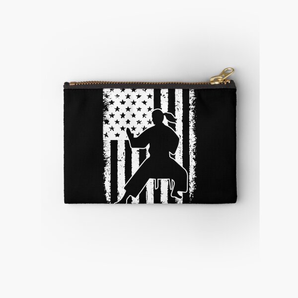 Item preview, Karate USA Flag Black White designed and sold by LucianaShop.