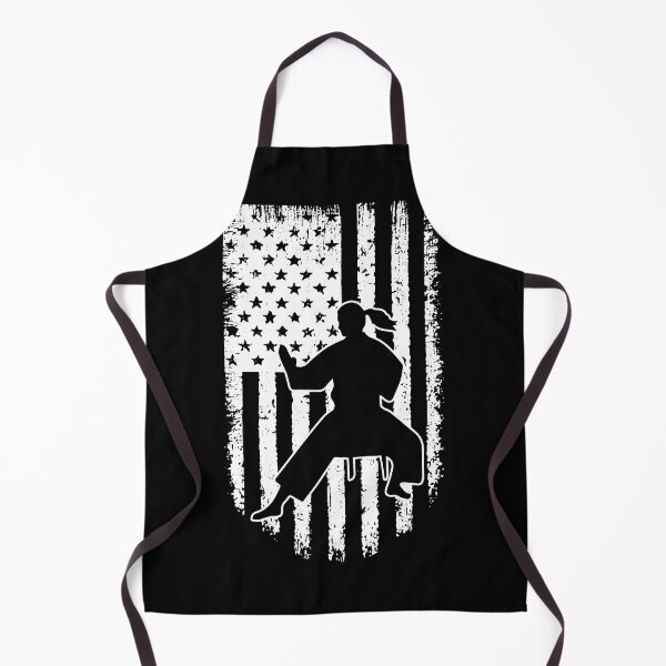 Item preview, Karate USA Flag Black White designed and sold by LucianaShop.