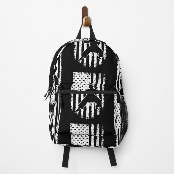 Item preview, Karate USA Flag Black White designed and sold by LucianaShop.