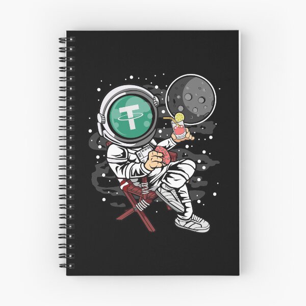 Item preview, Astronaut Retirement Plan Tether USDT Coin To The Moon Crypto Token Cryptocurrency Blockchain Wallet HODL designed and sold by AdamRoberts90.