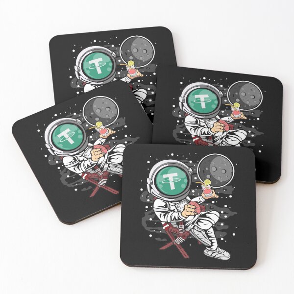 Item preview, Astronaut Retirement Plan Tether USDT Coin To The Moon Crypto Token Cryptocurrency Blockchain Wallet HODL designed and sold by AdamRoberts90.