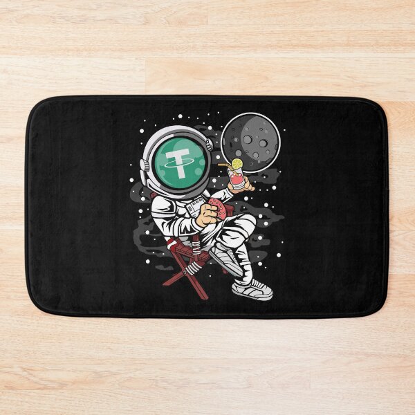 Item preview, Astronaut Retirement Plan Tether USDT Coin To The Moon Crypto Token Cryptocurrency Blockchain Wallet HODL designed and sold by AdamRoberts90.