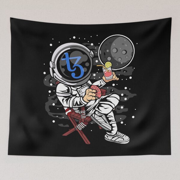Item preview, Astronaut Retirement Plan Tezos XTZ Coin To The Moon Crypto Token Cryptocurrency Blockchain Wallet HODL designed and sold by AdamRoberts90.