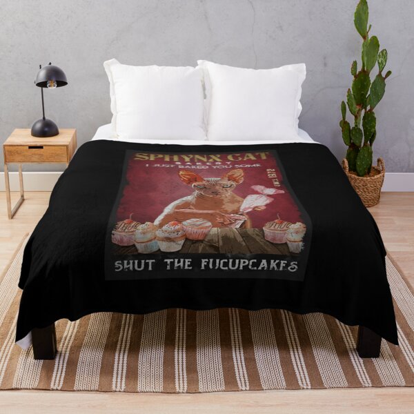 Item preview, SPHYNX CAT SHUT THE FUCUPCAKES designed and sold by Raincheck408.