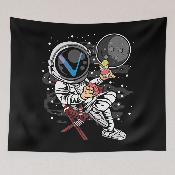 Item preview, Astronaut Retirement Plan Vechain VET Coin To The Moon Crypto Token Cryptocurrency Blockchain Wallet HODL designed and sold by AdamRoberts90.