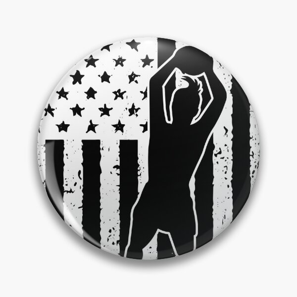 Artikelvorschau, Netball USA Flagge Schwarz Weiß entworfen und verkauft von LucianaShop.
